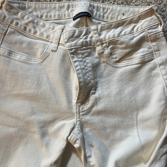 American Eagle Outfitters Cream Skinny Jeans - Picture 2 of 7